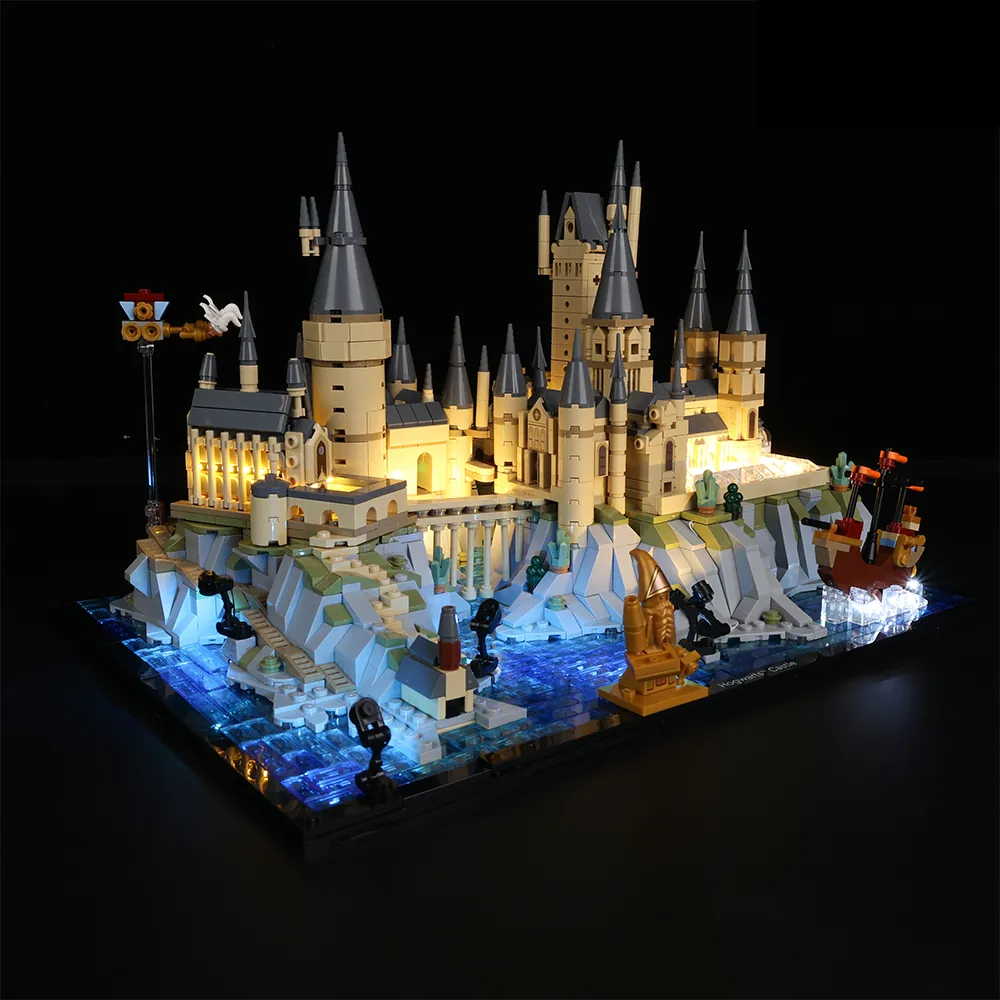 Game of Bricks modular expansion board kit for LEGO 76419 lighting the castle towers