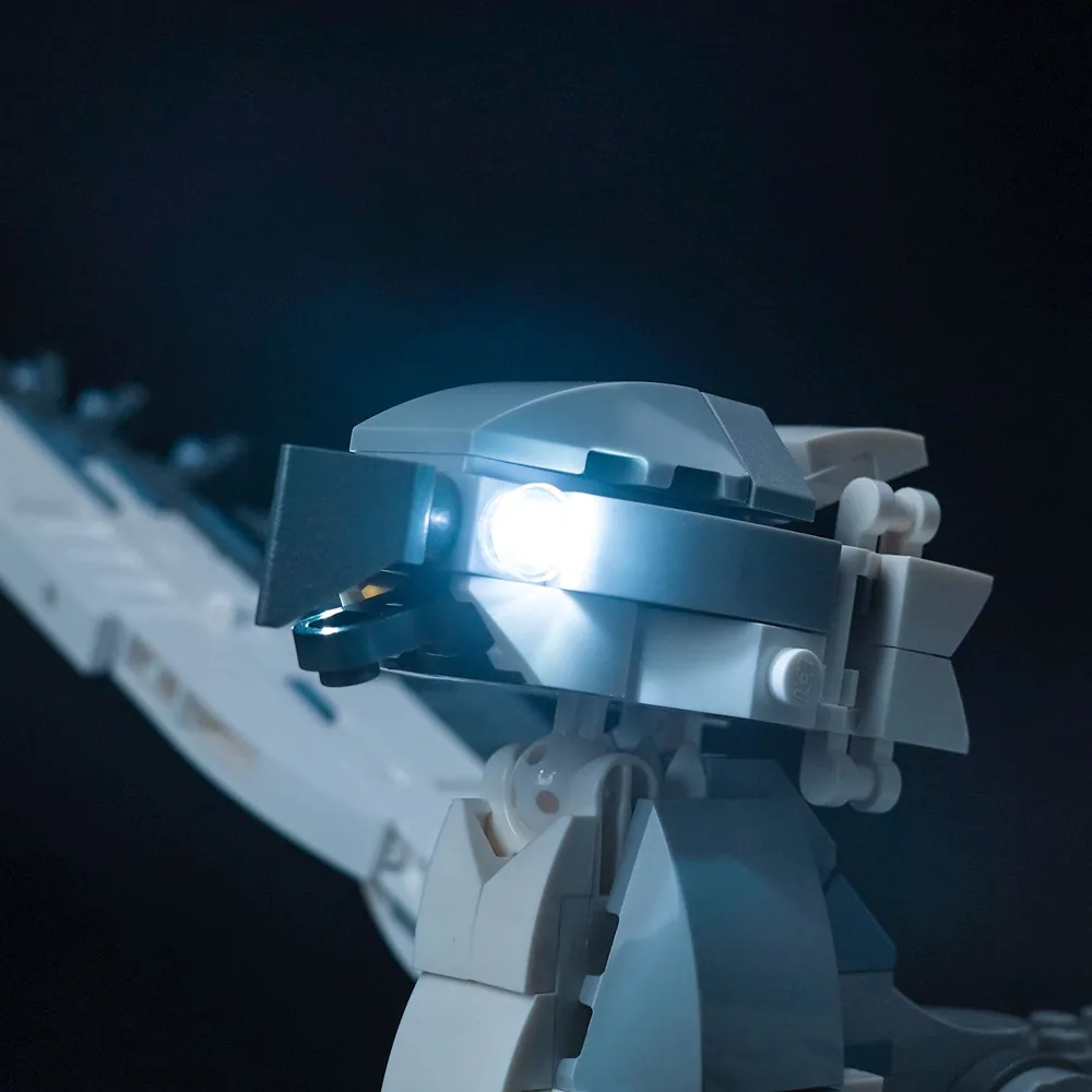 BrickBling modular micro LED lights for LEGO Buckbeak