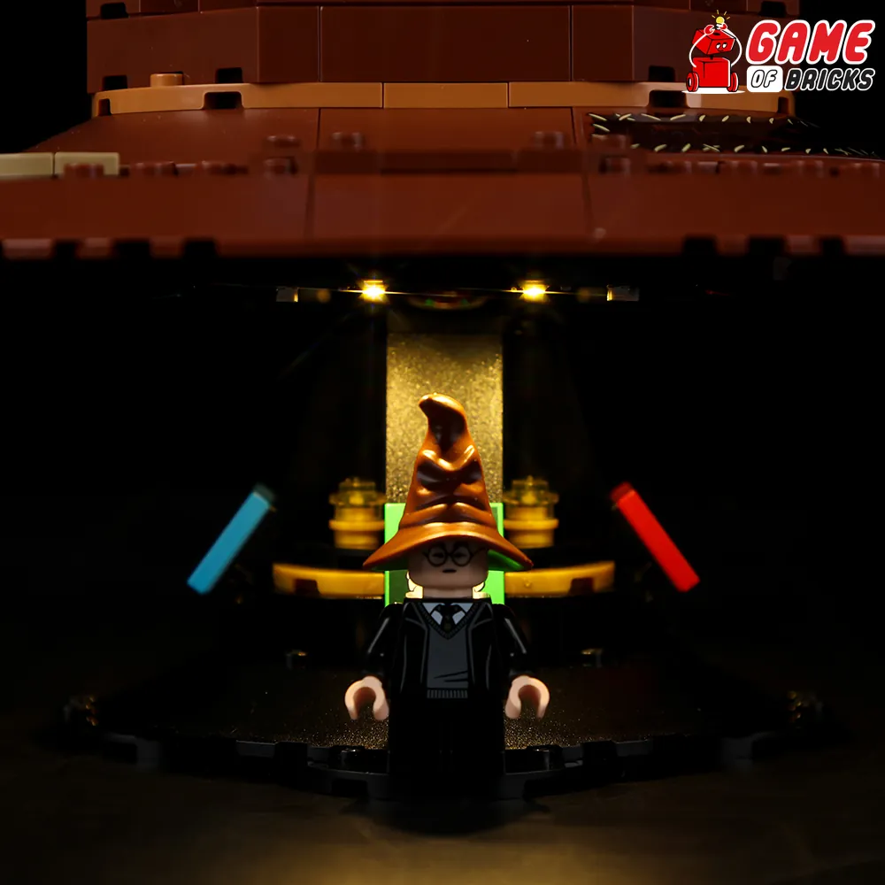 LEGO Sorting Hat illuminated by Game of Bricks kit