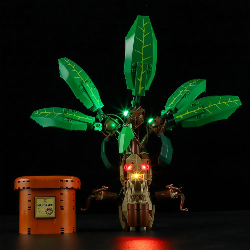 LEGO Mandrake 76433 displayed with Lightailing's integrated LED harness
