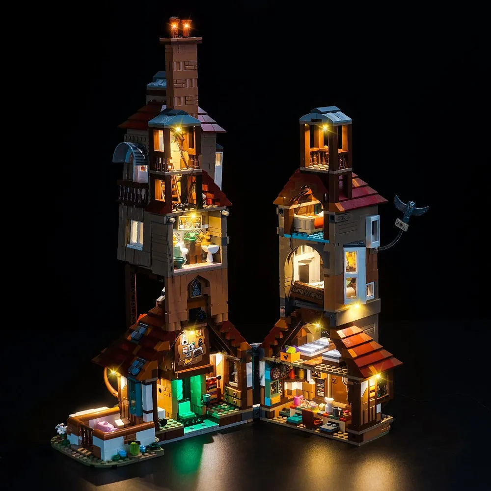 BrickBling LED kit for LEGO Harry Potter The Burrow 76437 with micro LEDs