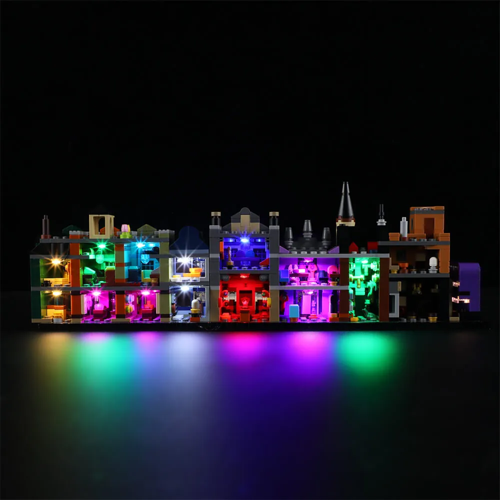 Lightailing kit glowing through shop windows