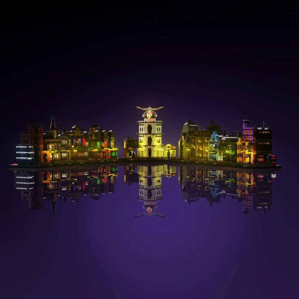 LightMyBricks LED kit for LEGO Diagon Alley 76444