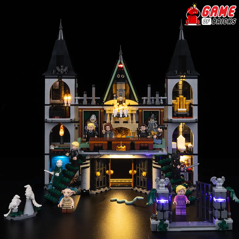 Game of Bricks LED kit for Malfoy Manor 76453 with remote