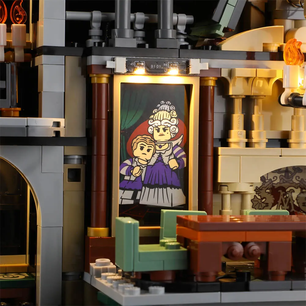 Lightailing LED kit for Malfoy Manor 76453 lighting the dungeon area