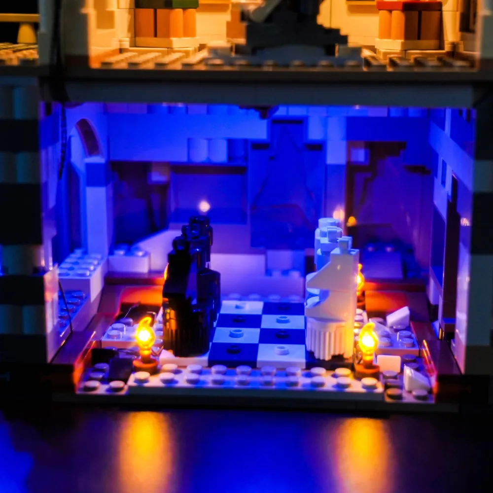 BrickBling classic lighting setup on LEGO Harry Potter set
