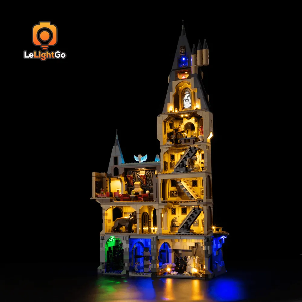 LeLightGo classic lighting setup on LEGO Harry Potter set