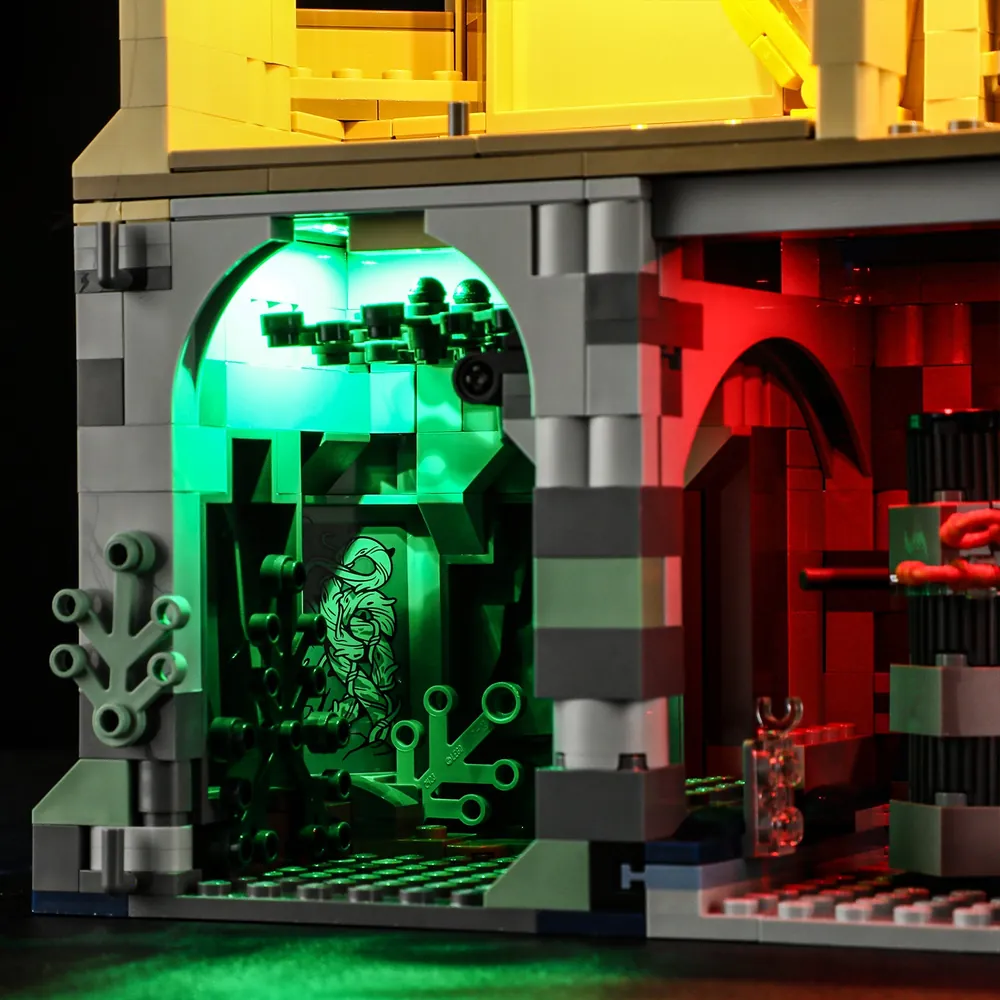 Lightailing pre-soldered harness on LEGO 76454