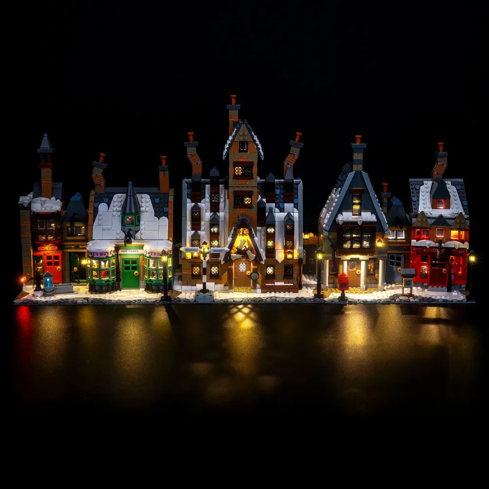 BrickBling LED kit for LEGO Hogsmeade Village 76457 with modular micro-LEDs