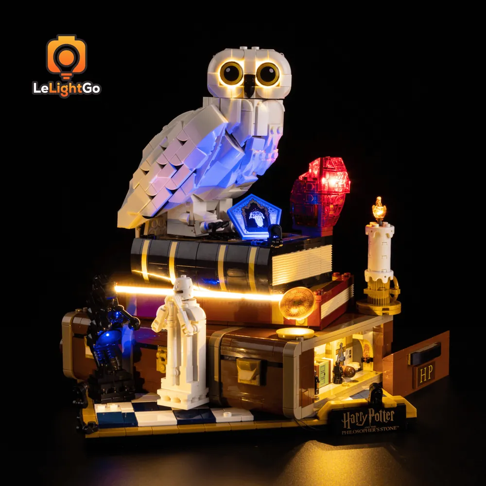 LeLightGo LED kit for LEGO Sorcerer's Stone 76466 with touch and remote options