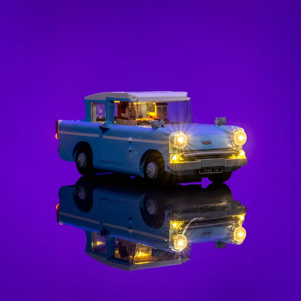 LightMyBricks LED kit for LEGO 76470 Enchanted Flying Ford Anglia