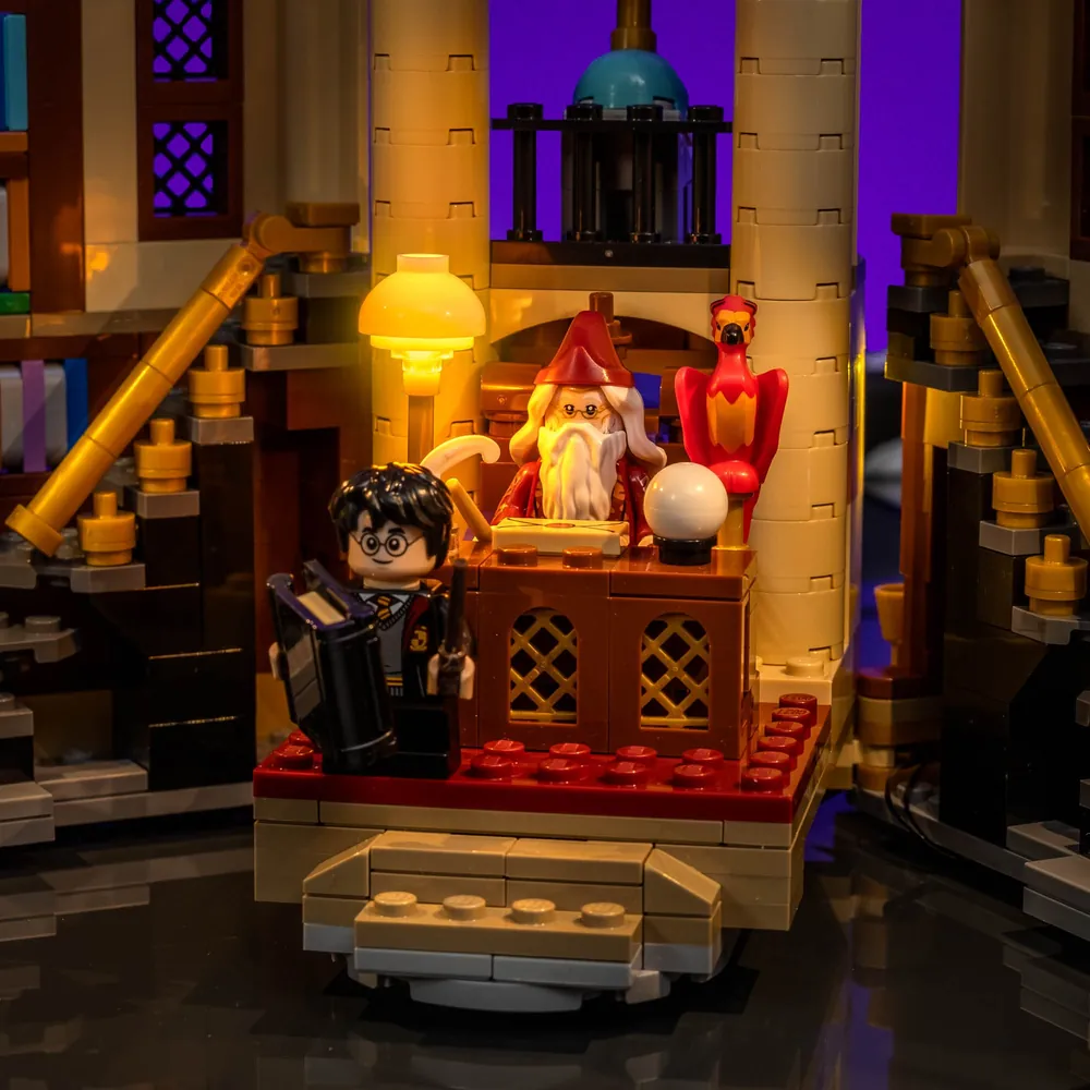 Premium LED lighting for Dumbledore's Office set 76478
