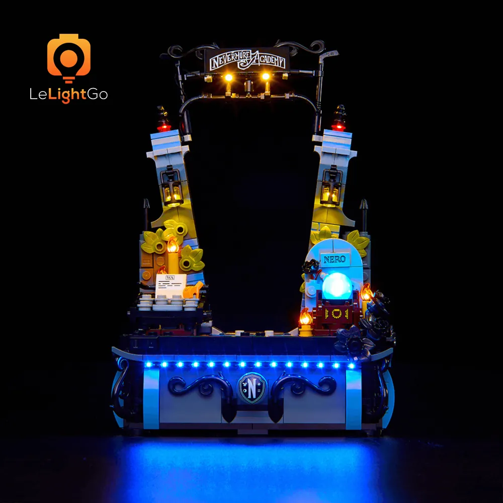LeLightGo LED kit for LEGO Wednesday 76780 with focused accent lighting