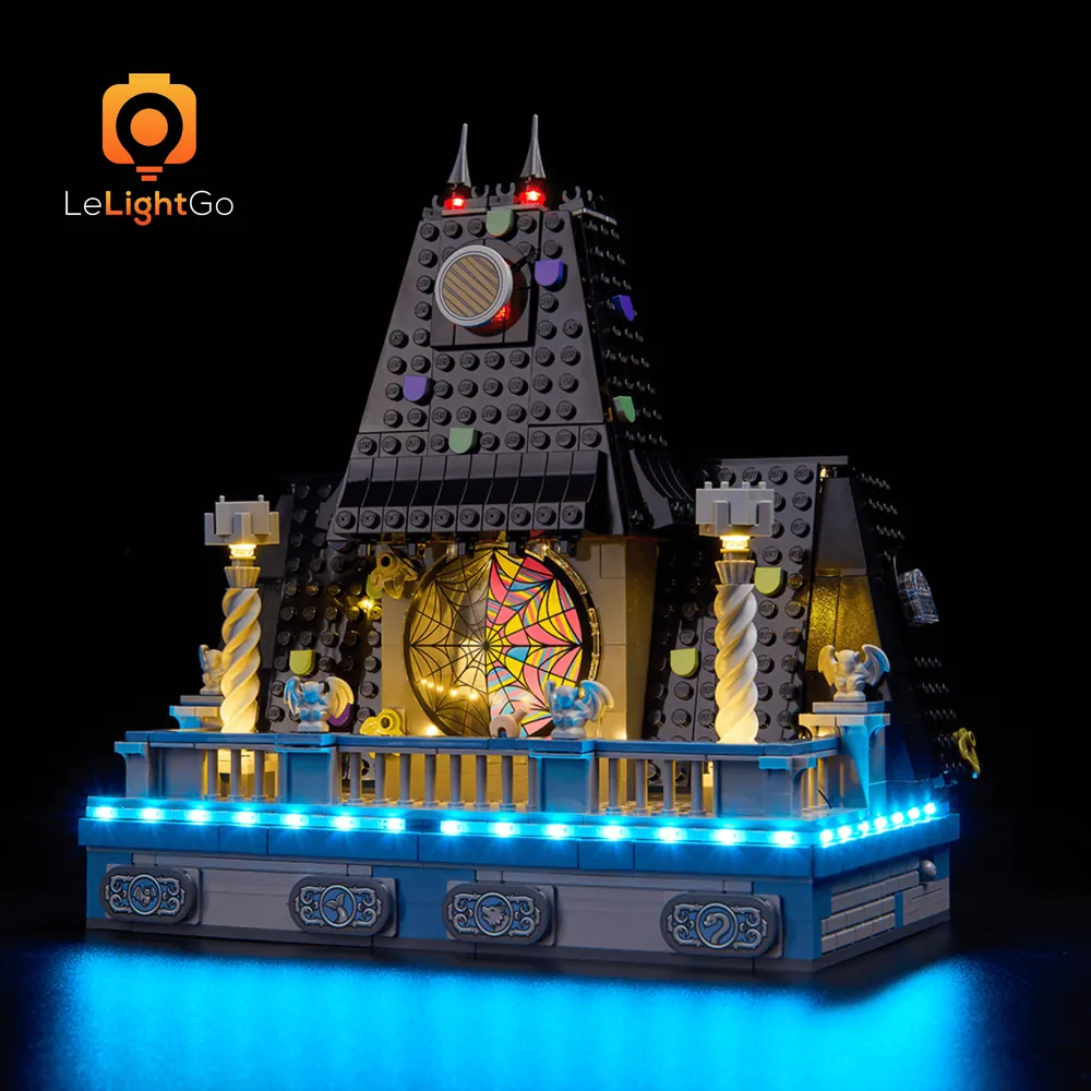 LeLightGo LED kit for LEGO Wednesday and Enid's Dorm Room 76781 providing even illumination throughout the interior
