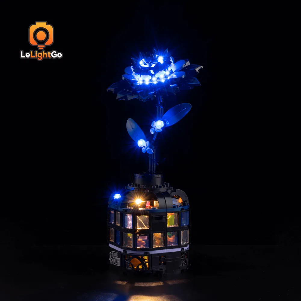 LeLightGo LED kit for LEGO Black Dahlia Flower 76784 with micro LEDs