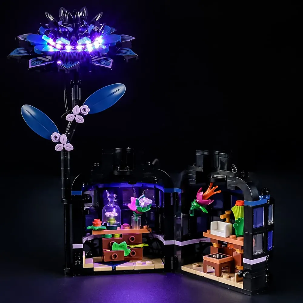 Lightailing LED kit for LEGO Black Dahlia Flower 76784 with integrated harness