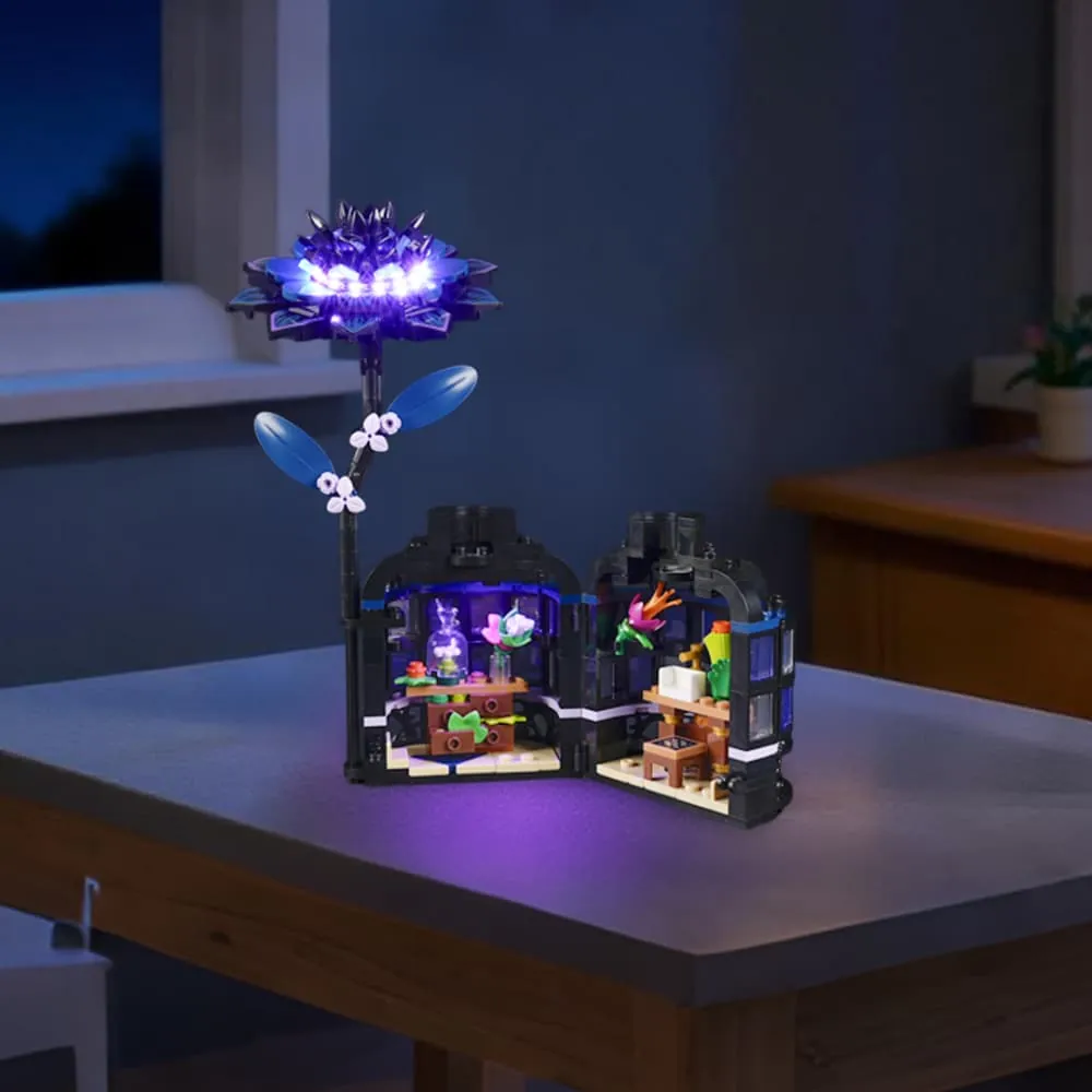 Lightailing LED kit lighting the Black Dahlia Flower display