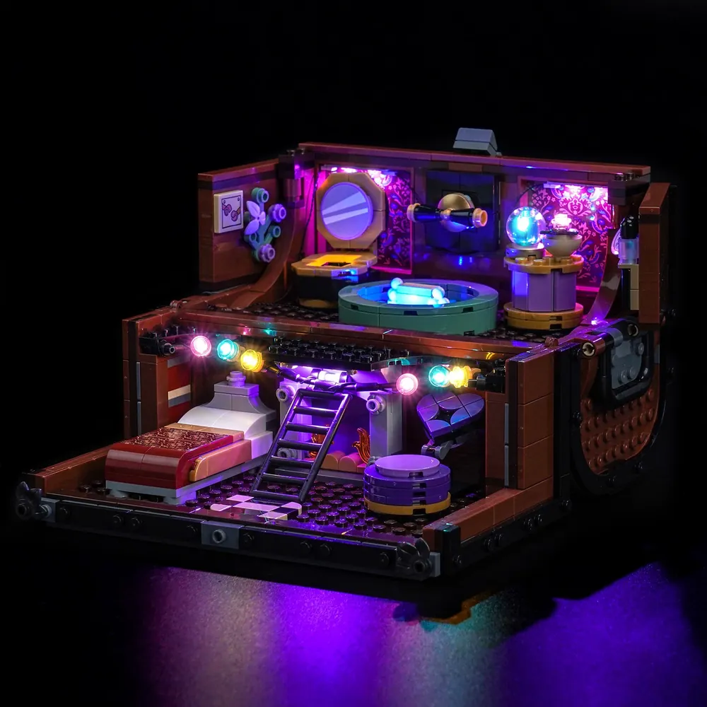BrickBling LED kit for LEGO Set 76785 Thing's Apartment, interior lighting with micro-LEDs