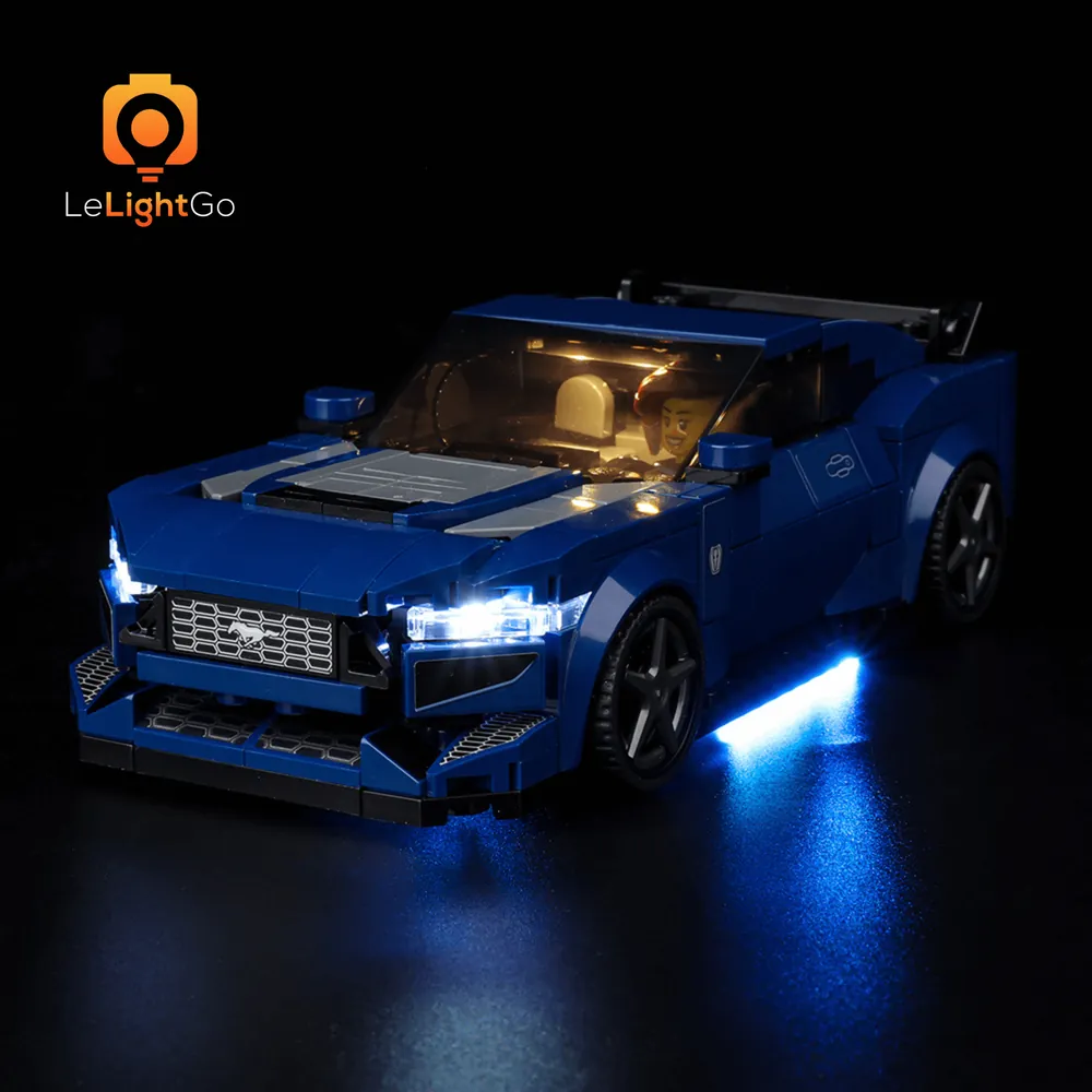 LeLightGo LED lighting kit for LEGO Speed Champions Ford Mustang Dark Horse 76920