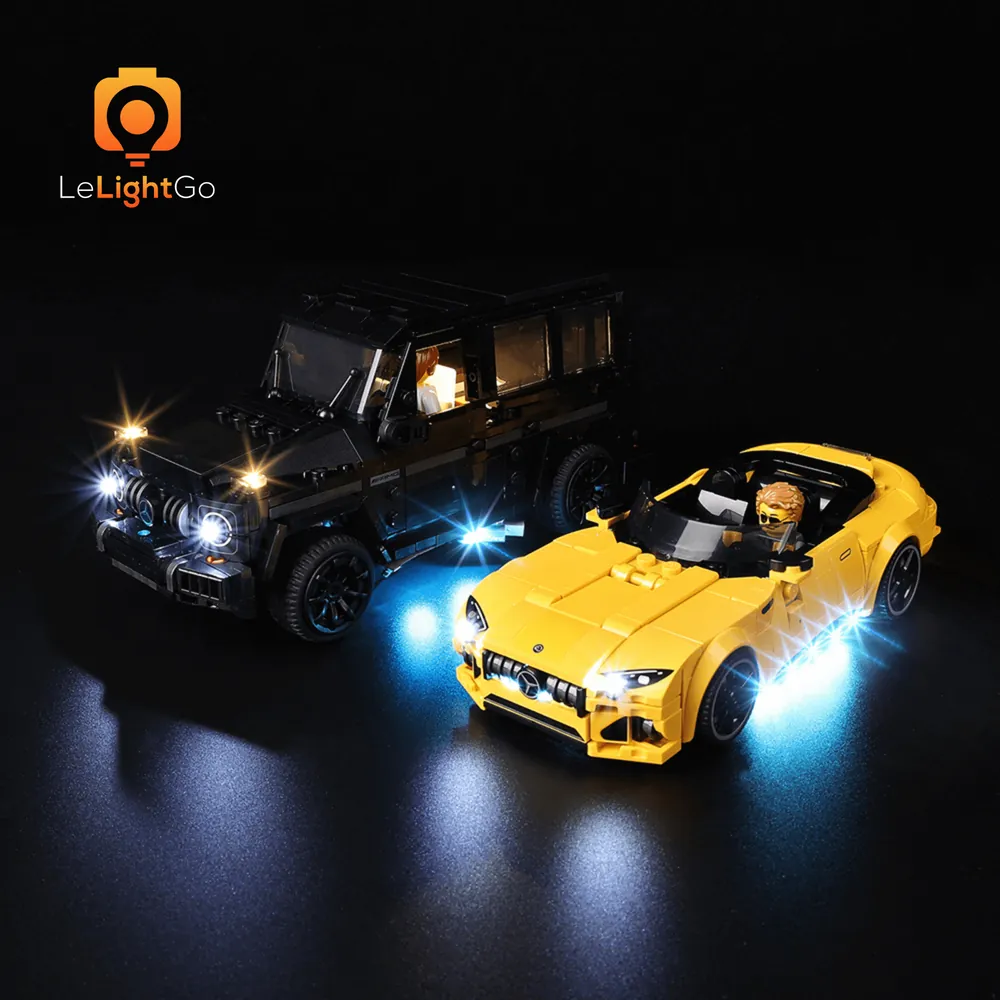 LeLightGo LED light kit for LEGO Speed Champions Mercedes-AMG set