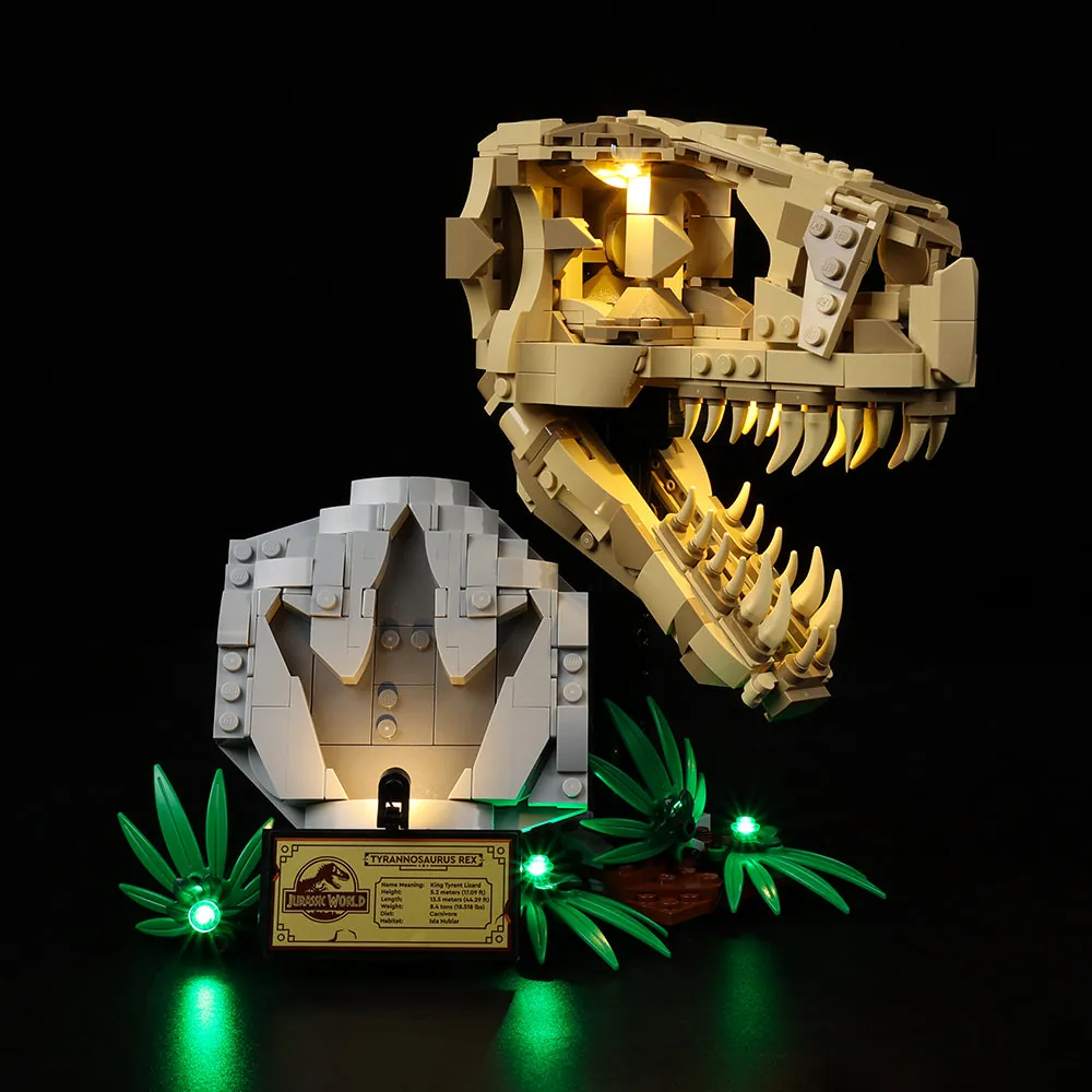 Game of Bricks LED kit Lego dinosaur skull 76964 modular expansion board