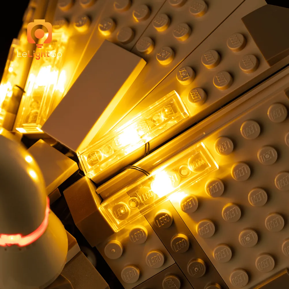 LeLightGo micro LED placement on LEGO fossil