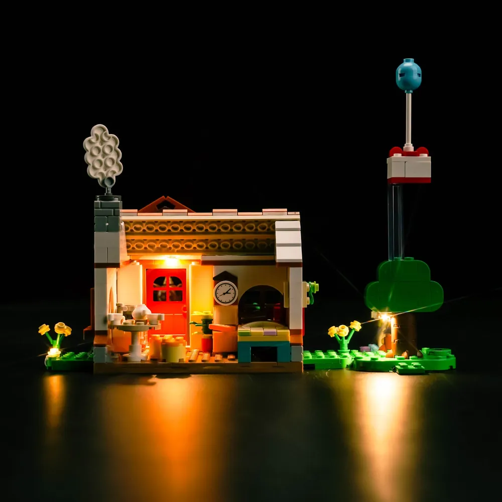 Modular micro-LED wiring under LEGO baseplates