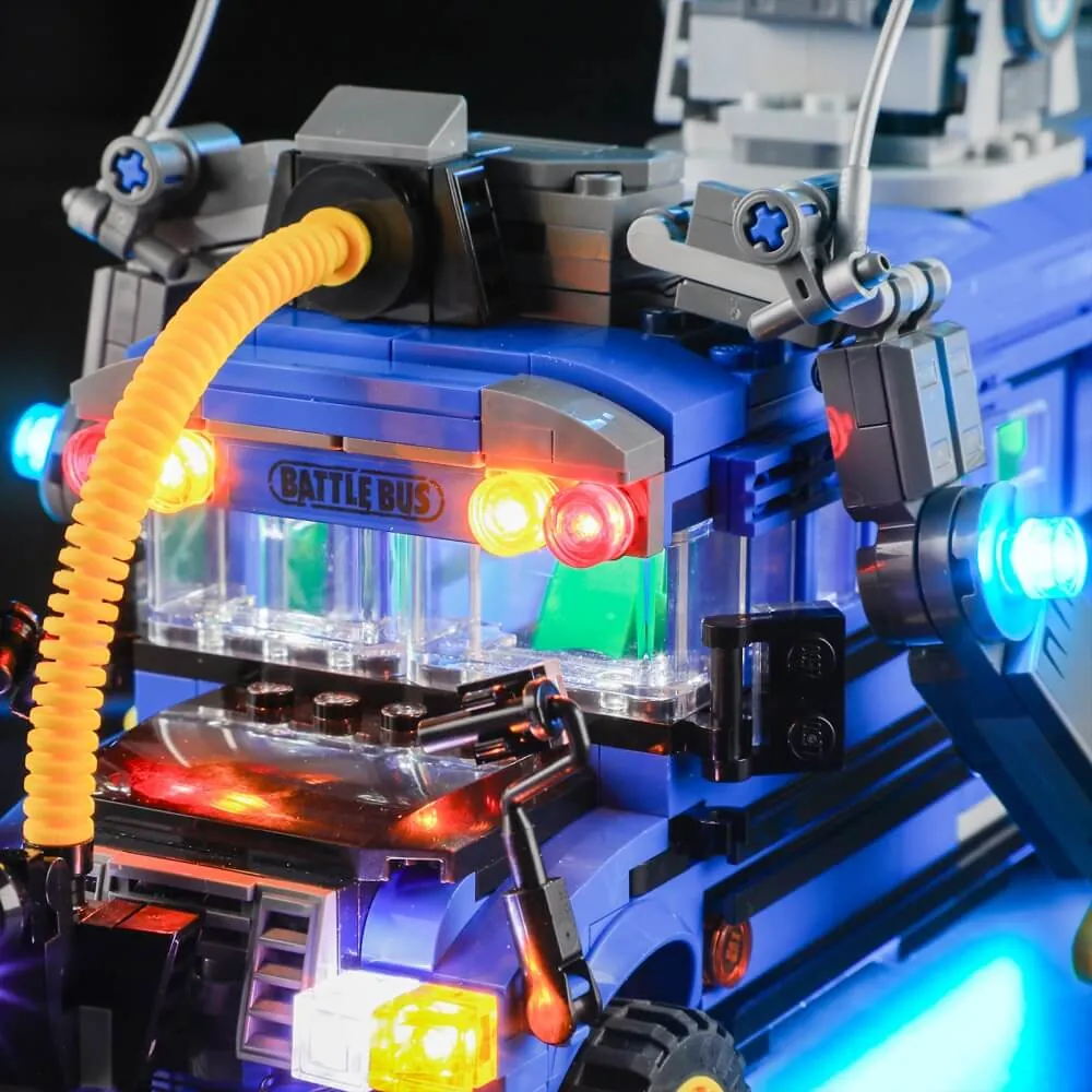 Lightailing light kit for LEGO Battle Bus with integrated harness