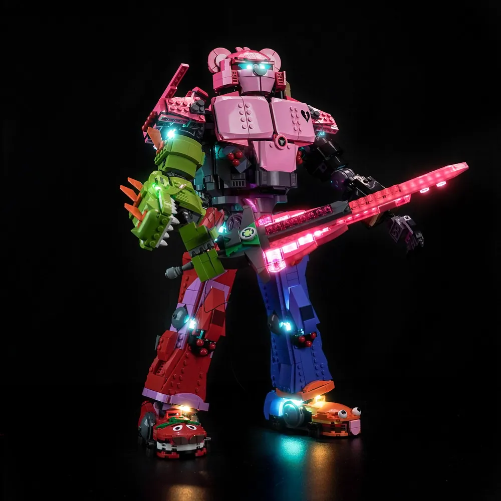 Remote-controlled BrickBling light kit for LEGO 77078