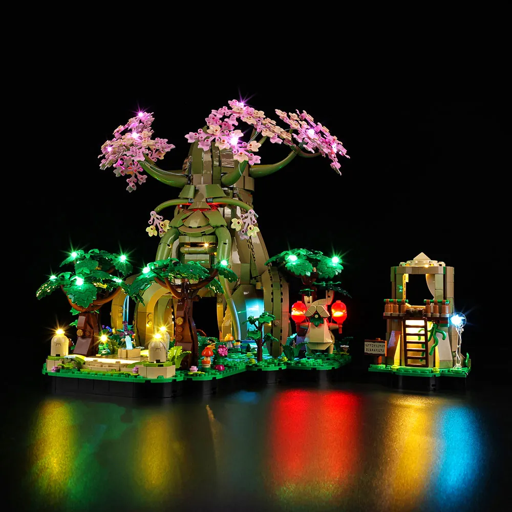 Game of Bricks LED kit for LEGO Great Deku Tree 77092 with expansion board wiring