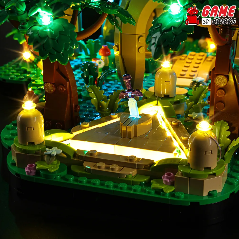 Game of Bricks light kit for LEGO 77092 with remote control variant