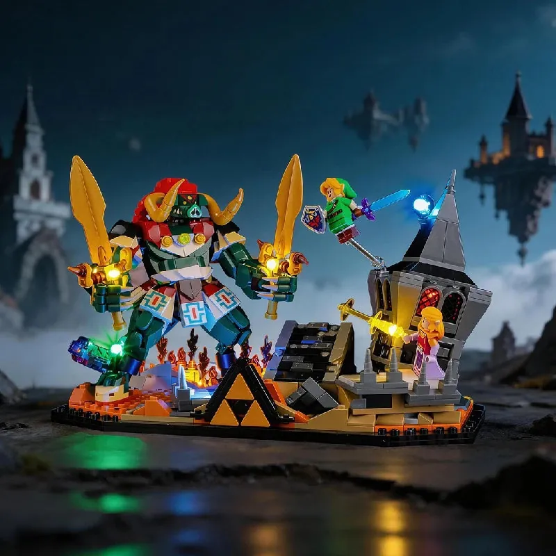 Lightailing pre-soldered harness for LEGO 77093, lighting up the Final Battle scene