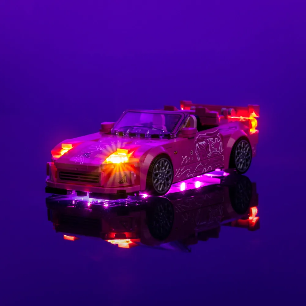 LightMyBricks LED kit for LEGO Honda S2000 77241 with full glow