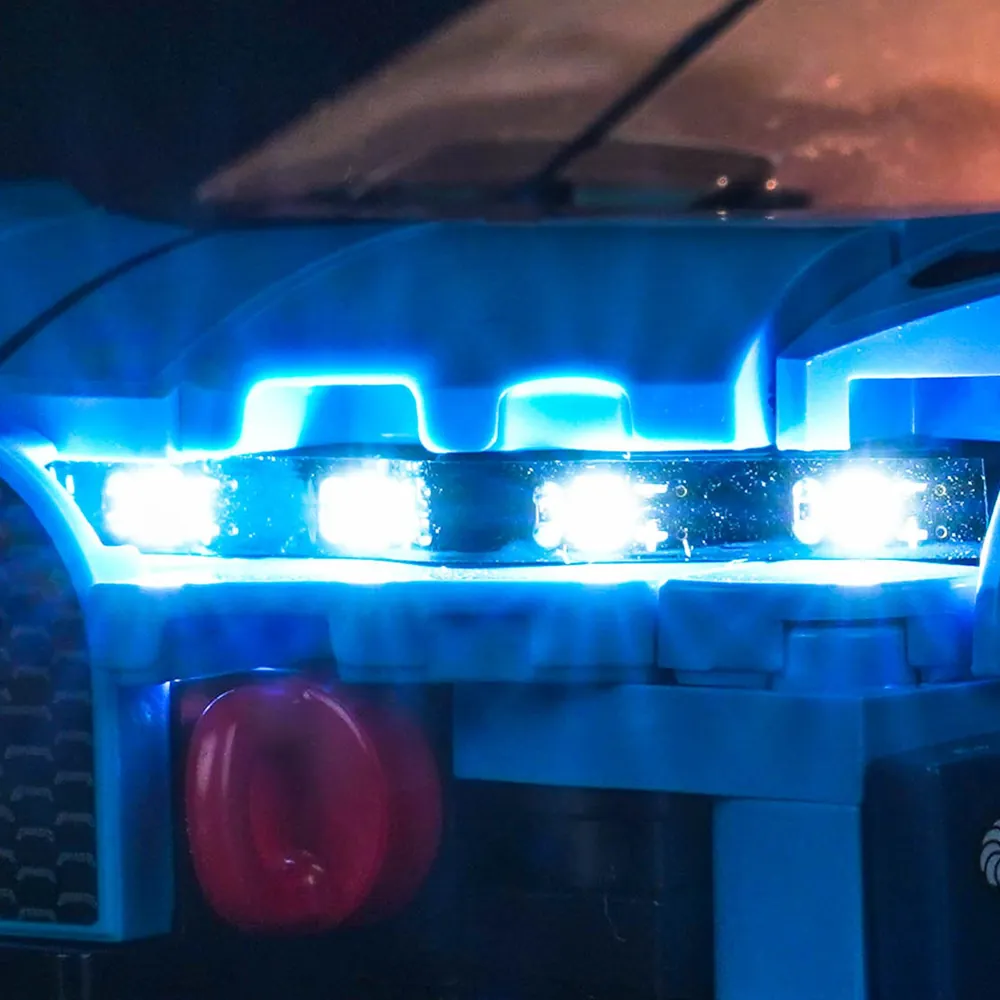 LEGO Bugatti Vision GT with BrickBling light installation
