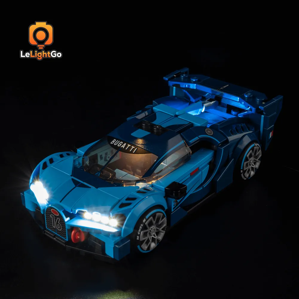LeLightGo LED kit for LEGO Speed Champions Bugatti Vision GT 77253