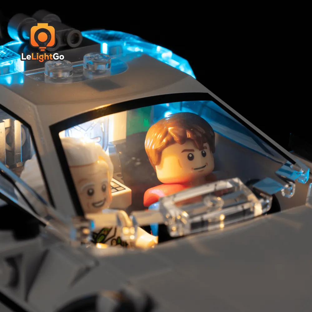 LeLightGo micro-LEDs on LEGO 77256 Time Machine