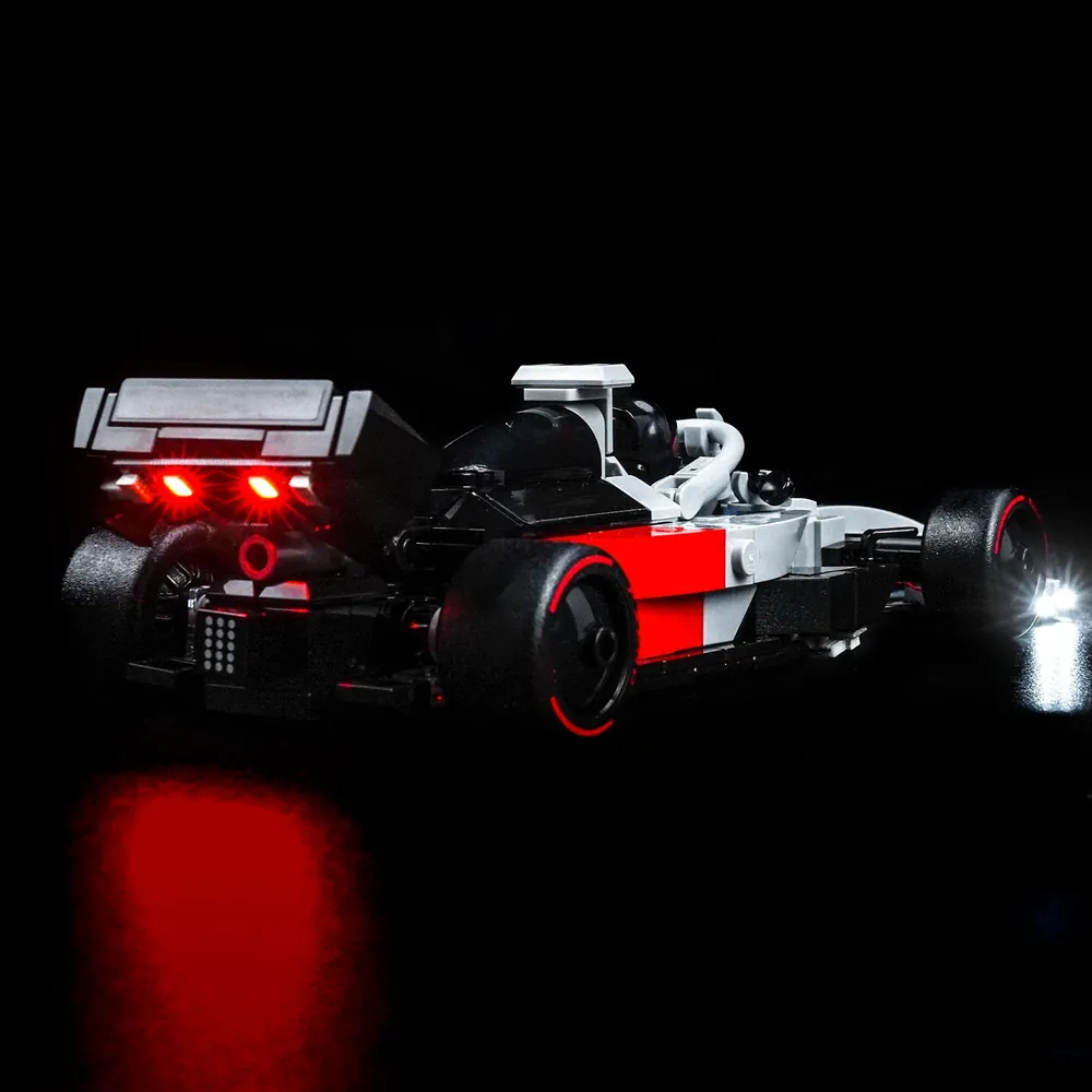 BrickBling light kit for LEGO Speed Champions Audi R26 with engine cover LEDs