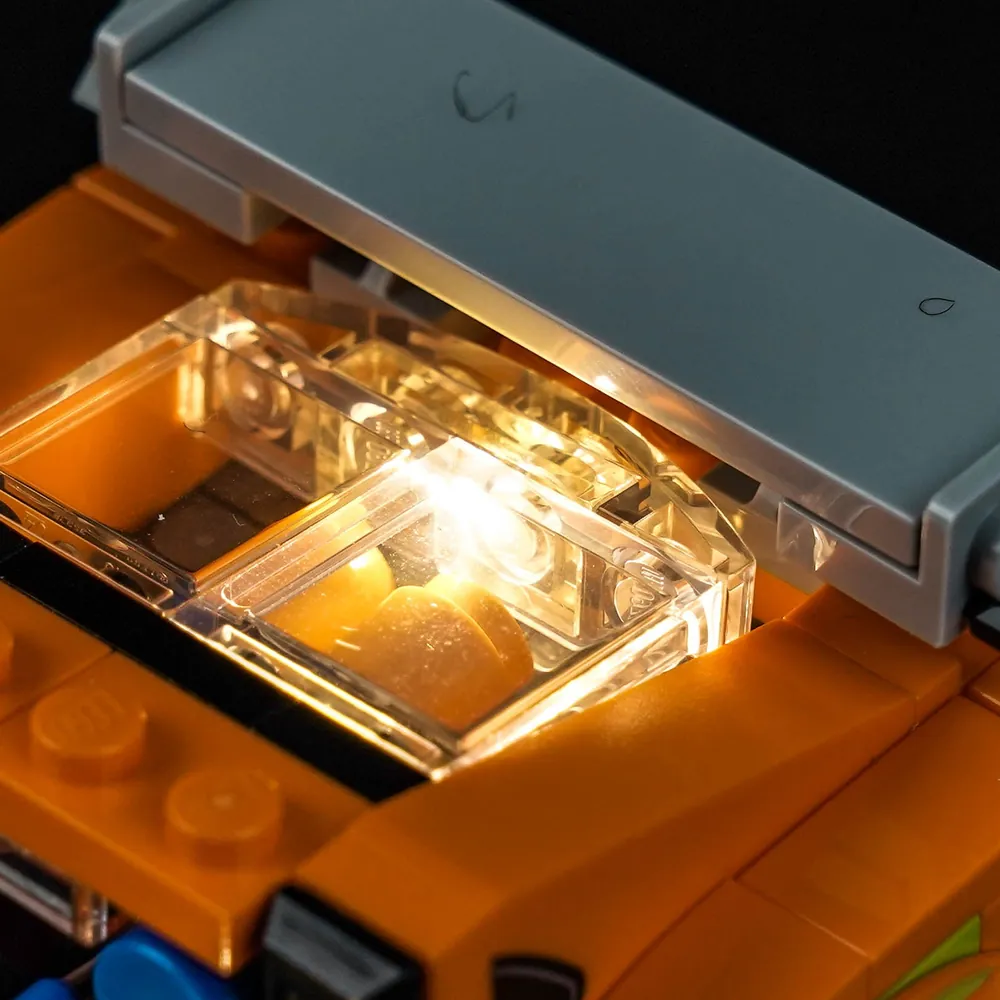 BrickBling illuminated engine bay on LEGO Speed Champions Supra MK4