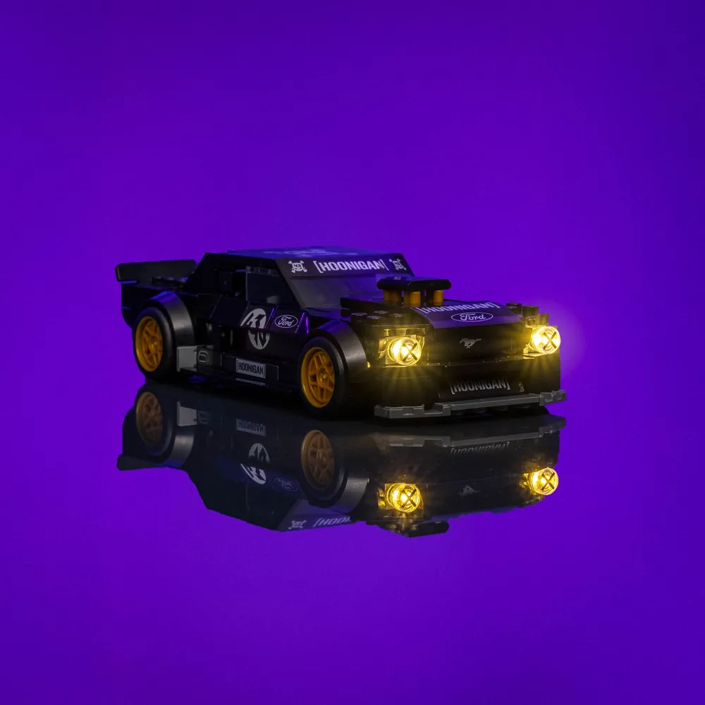 LightMyBricks LED kit for LEGO 77262 Hoonicorn with bright lights and clean wiring