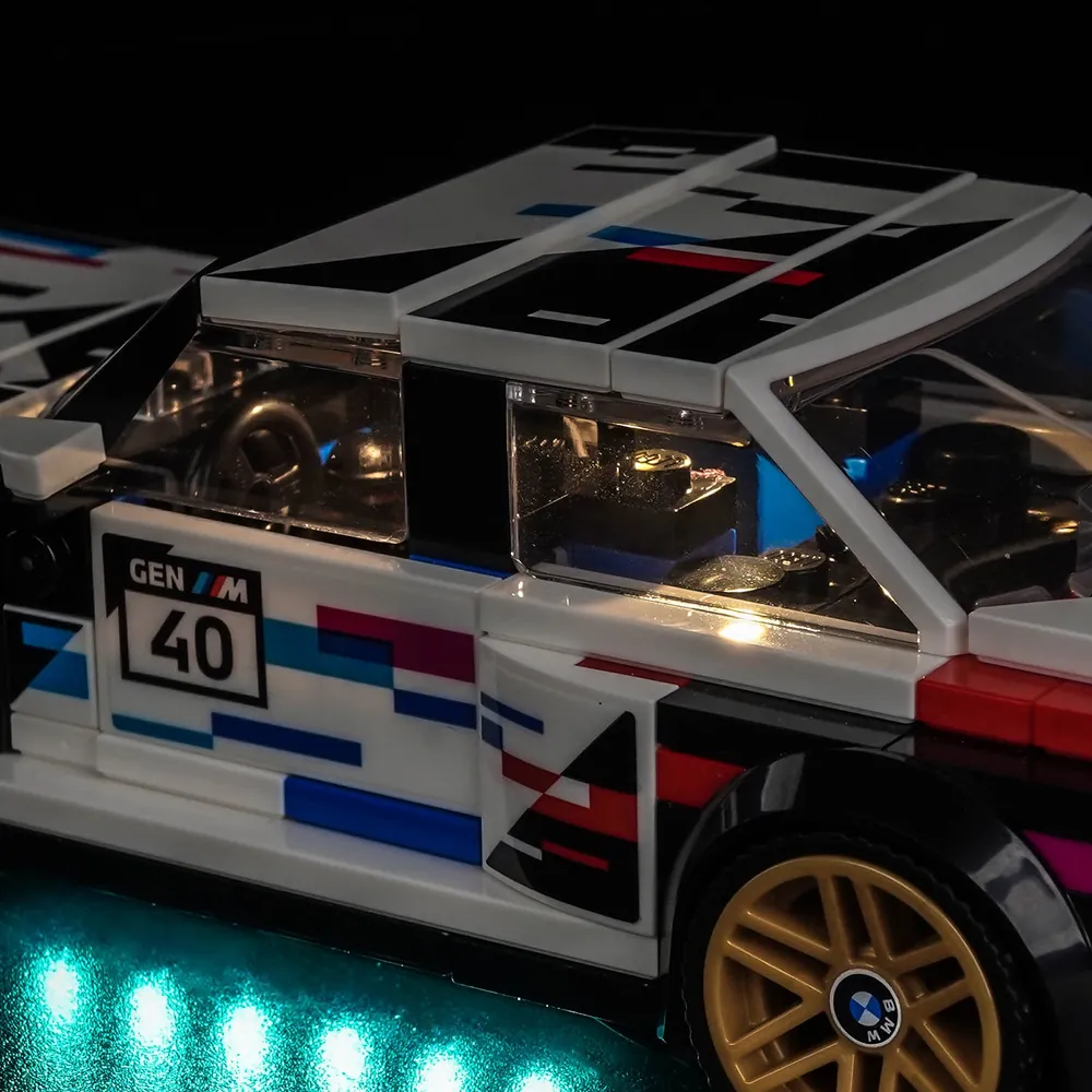 BrickBling wiring harness closeup for LEGO BMW M3 E30