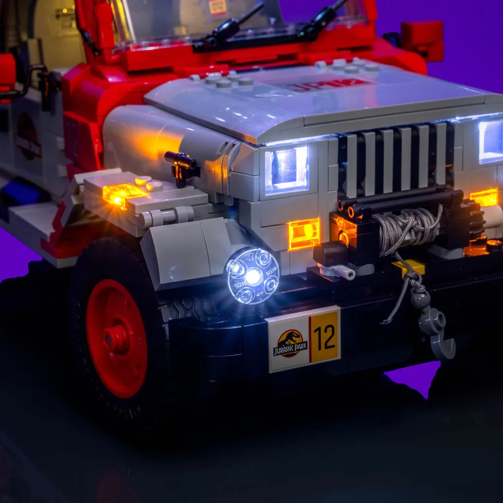 LightMyBricks detailed wiring for LEGO Jeep 77984