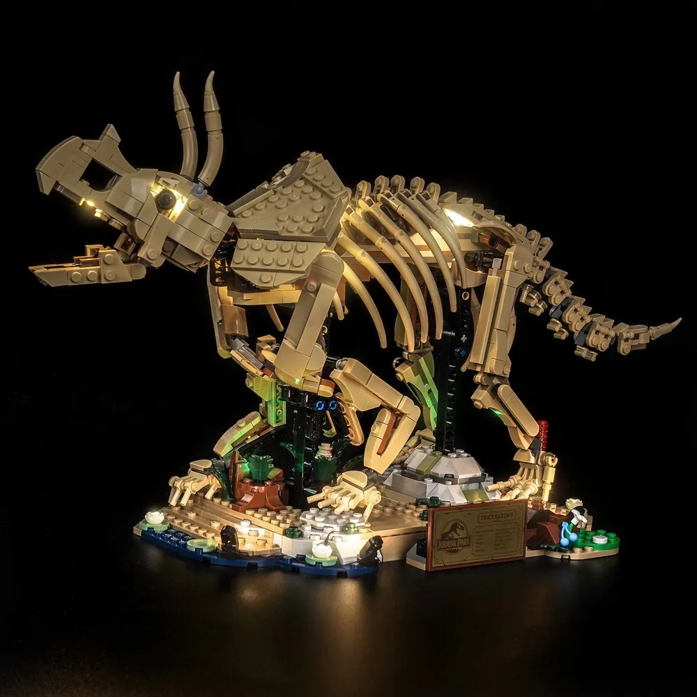 BrickBling LED kit for LEGO Triceratops 77985 with remote control