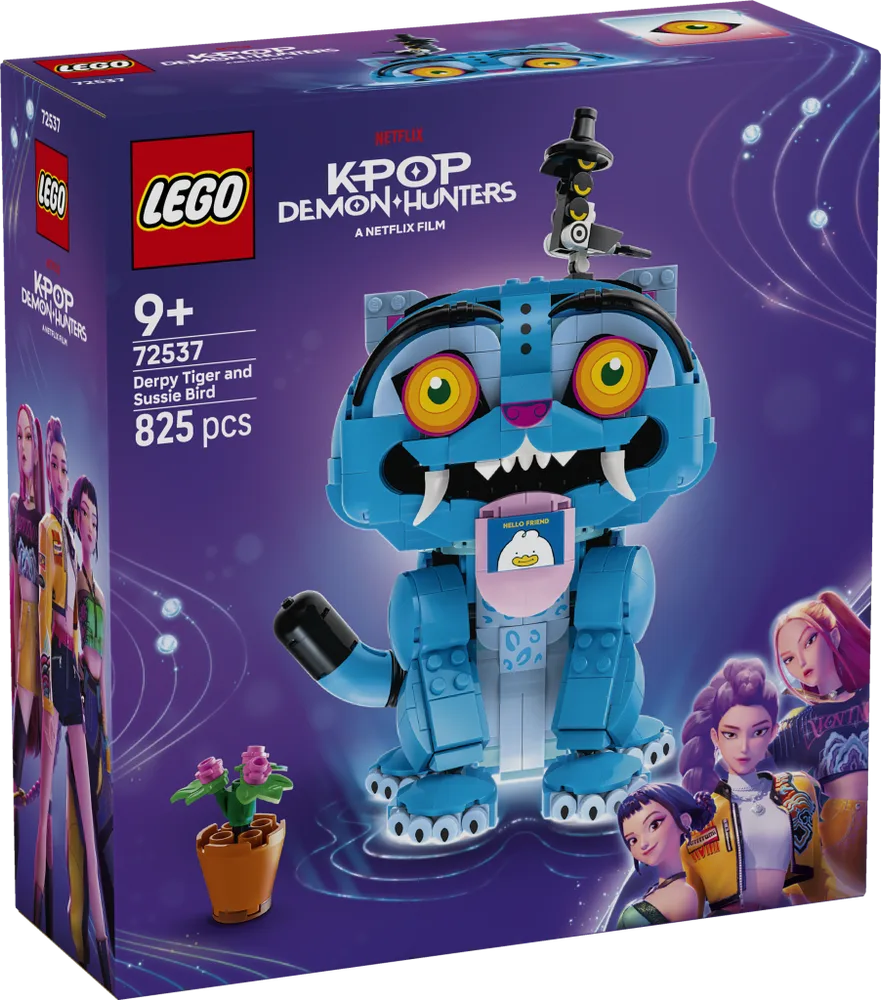 LEGO box for set 72537, Derpy Tiger and Sussie Bird, showing the assembled figures and the movie branding.