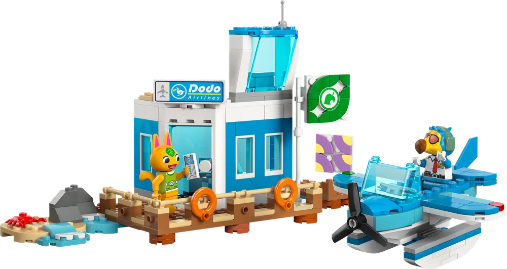 The LEGO Animal Crossing Dodo Airlines Seaplane Ride (77051) set.