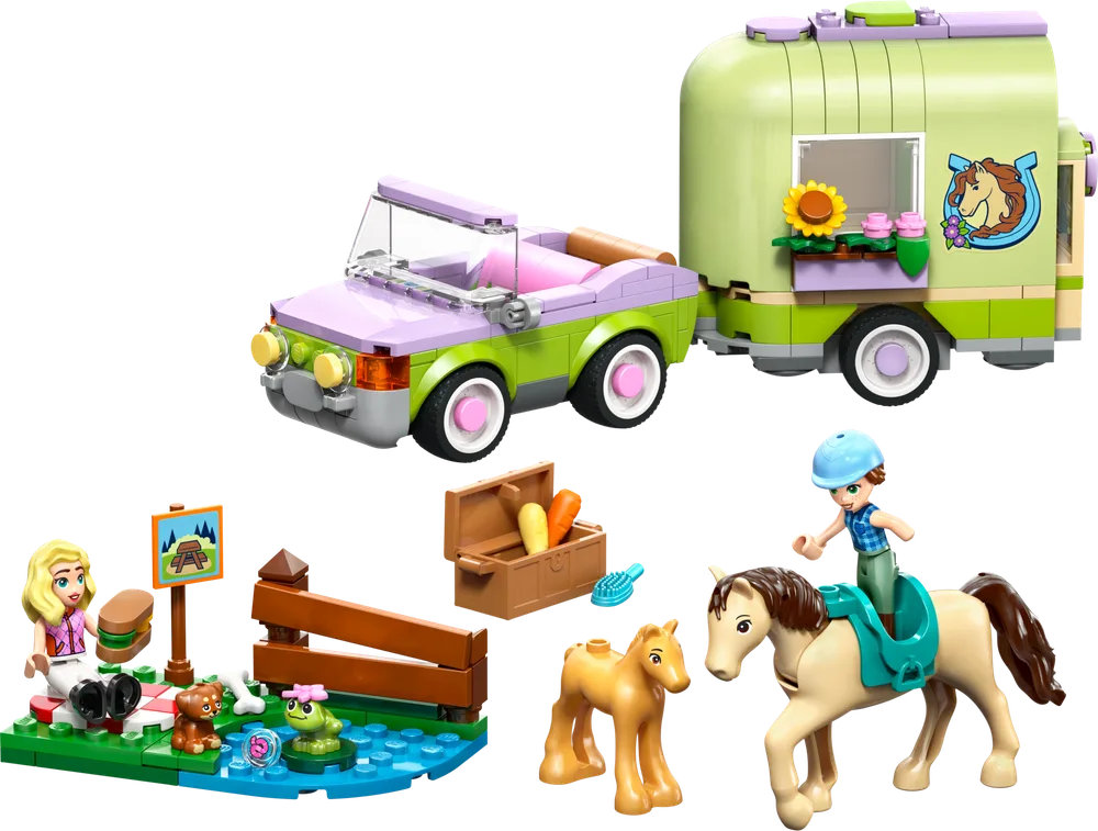 LEGO Horse & Baby Foal Trailer 42695