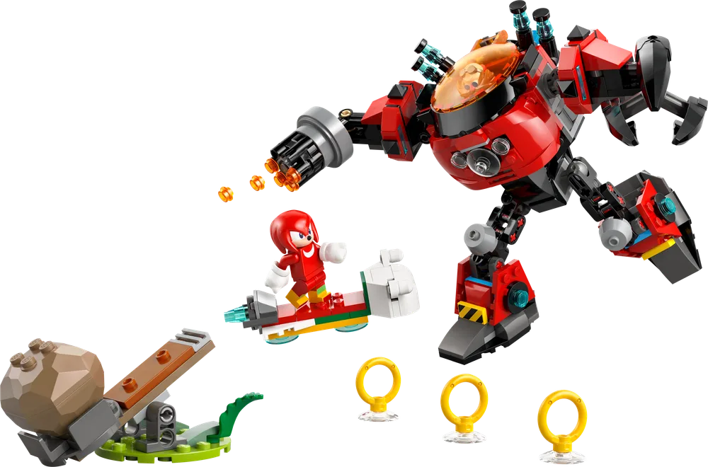 LEGO Knuckles vs. Dr. Eggman Egg Crusher Mech 77005