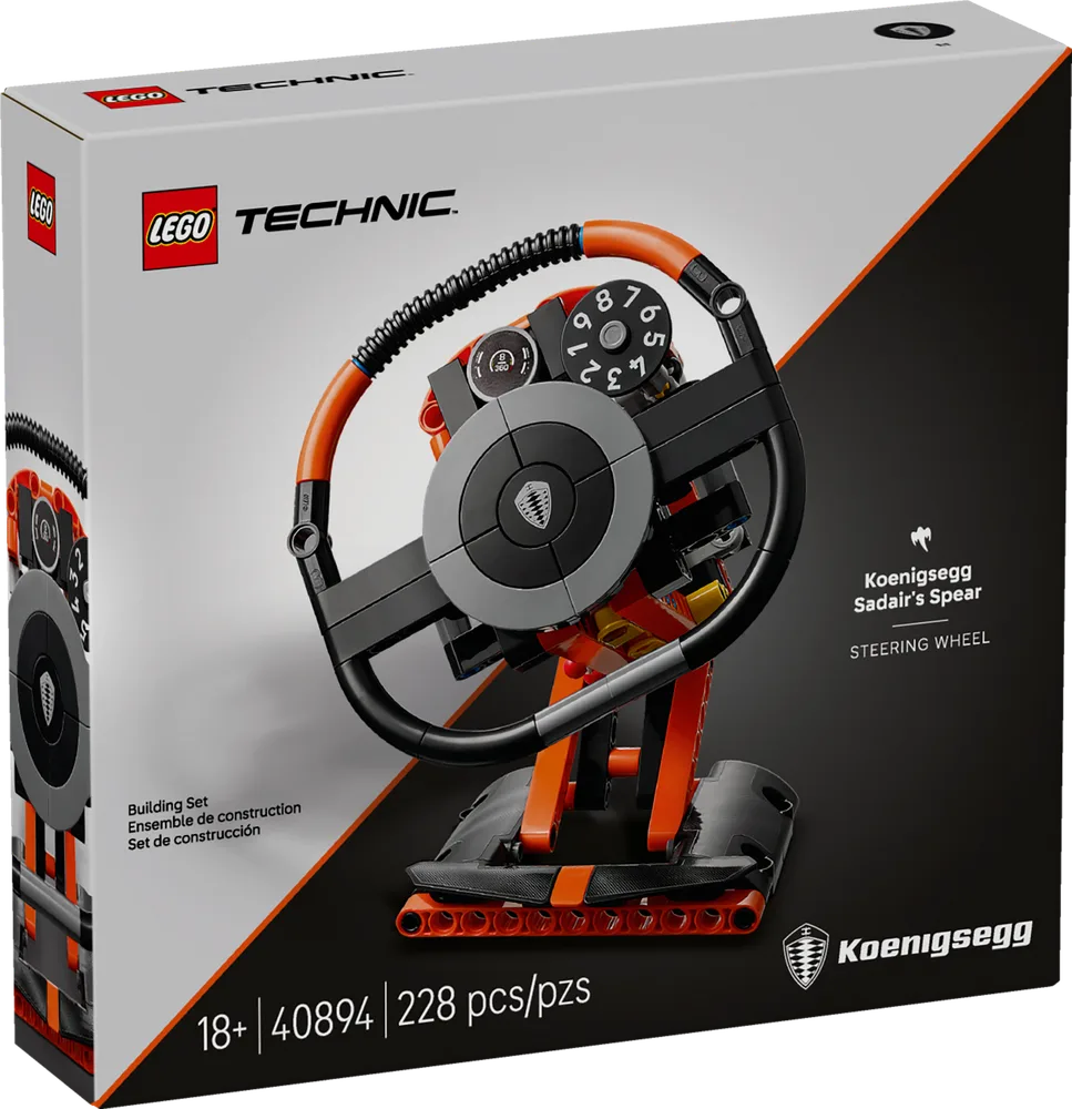 LEGO Koenigsegg Sadair's Spear Steering Wheel 40894