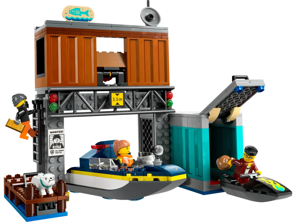 Police Speedboat and Crooks' Hideout 60417 image 1