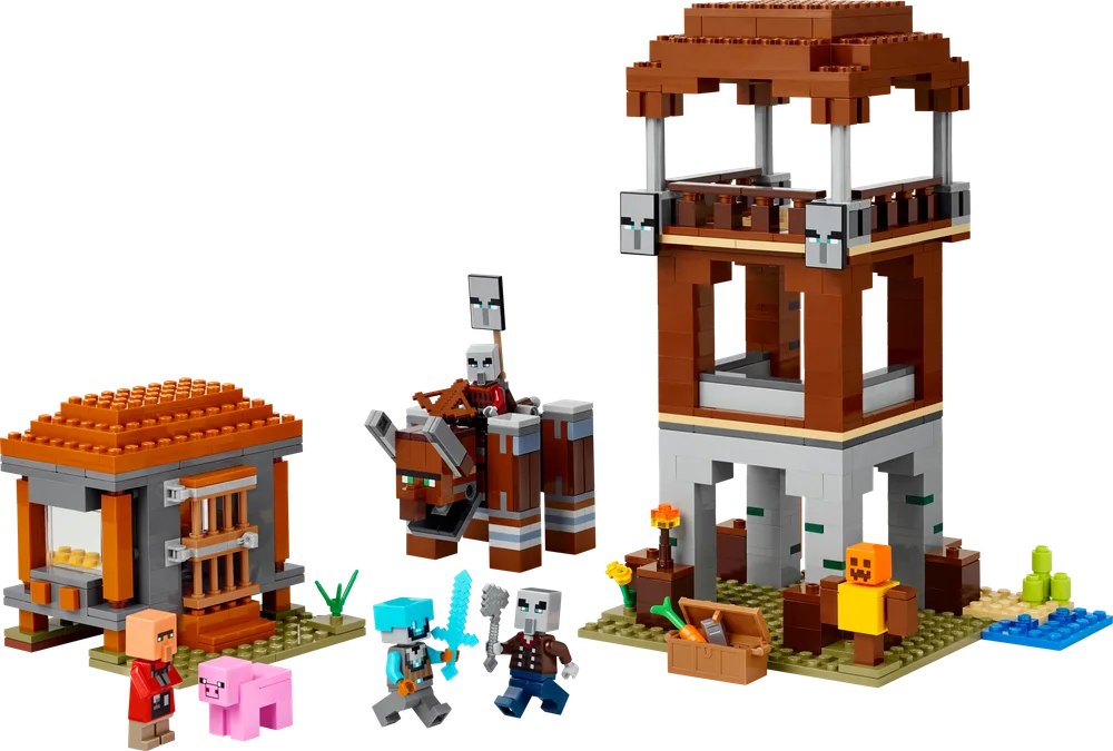 LEGO The Pillager Outpost and Ravager 21278