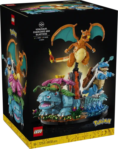 Lego Venusaur, Charizard and Blastoise 72153
